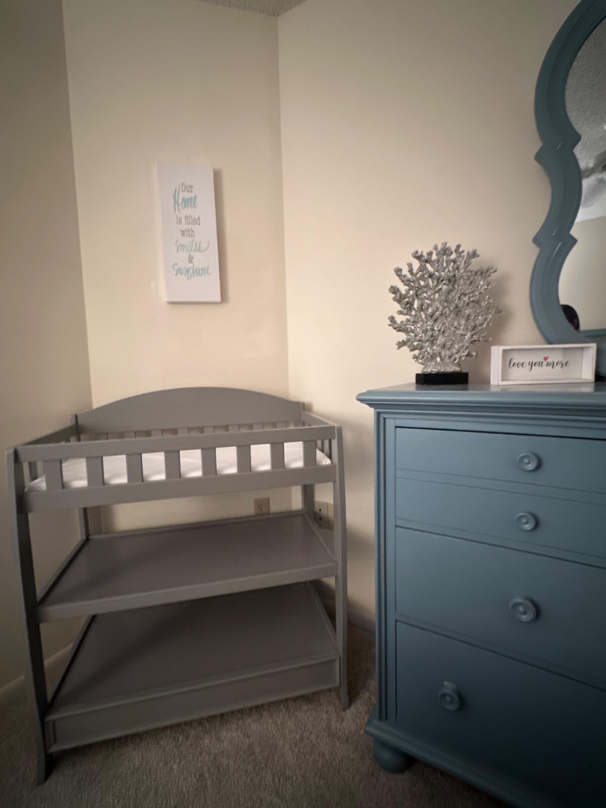 Delta Children Infant Changing Table with Pad, Grey customer photo 1