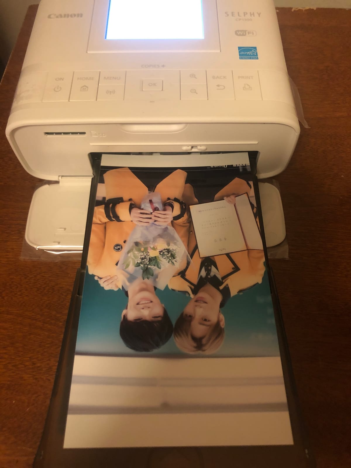 Canon Selphy CP1300 Wireless Compact Photo Printer with AirPrint and Mopria Device Printing, White customer photo 1