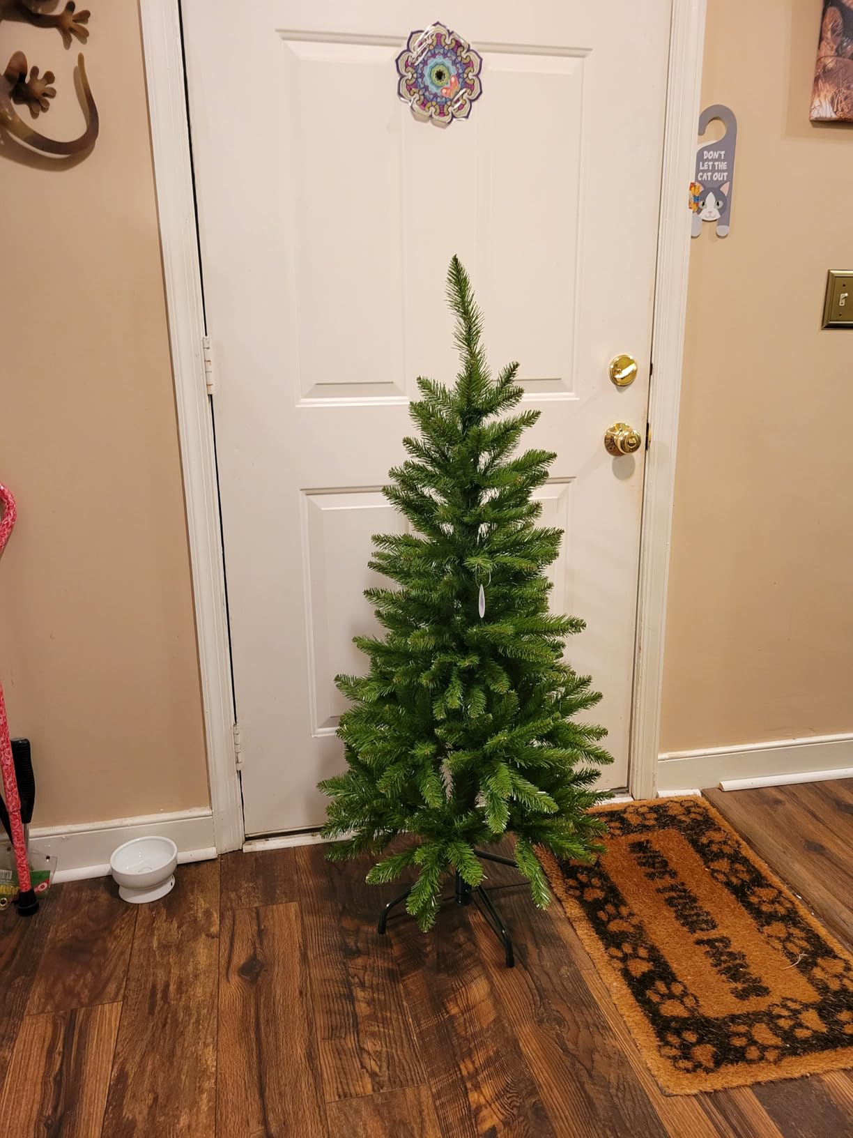 National Tree Company 4 ft Unlit Kingswood Fir Mini Artificial Slim Christmas Tree, 269 Tips, Includes Stand, Green customer photo 2