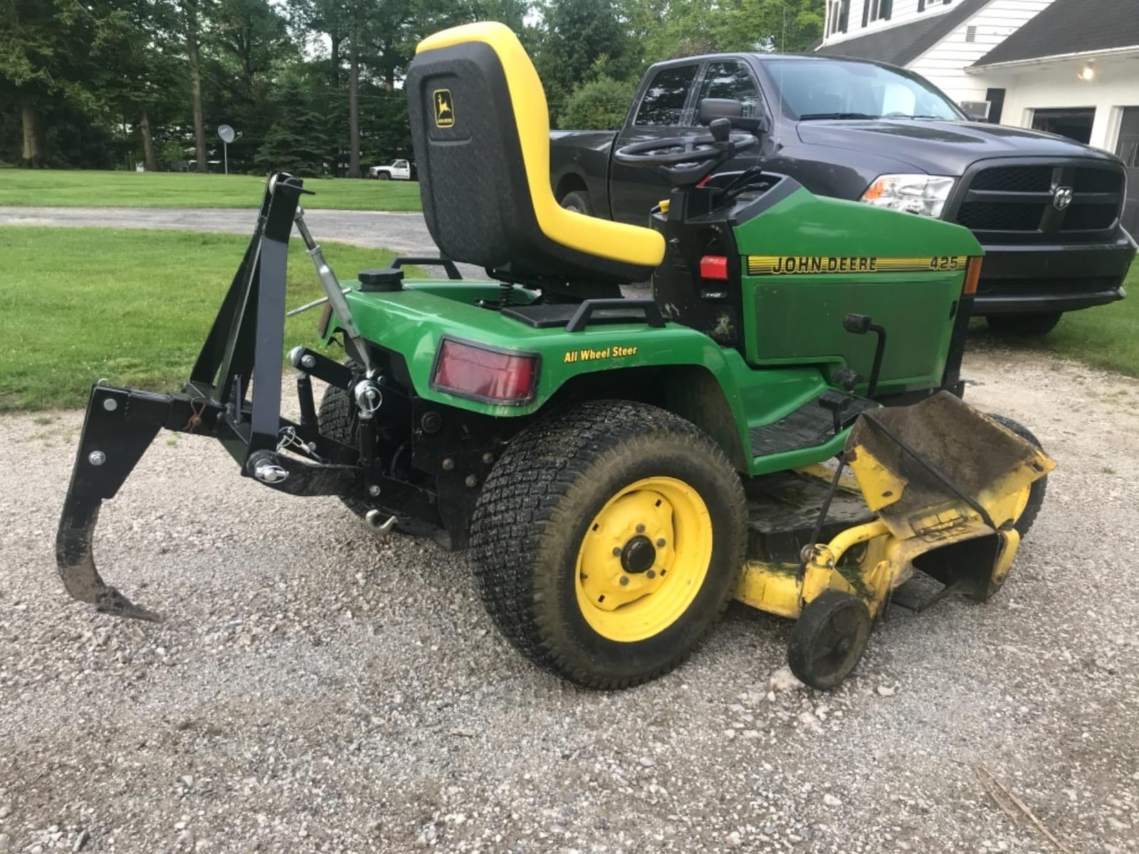 Titan Attachments Hitch-Mounted Ripper, Cat 0 & Cat 1 Tractor/ATV/UTV Compatible, Fits 2in Hitch Receivers, Two Height Adjustments, Subsoiler with Reversible Tooth, 3 Point Landscaping Trencher customer photo 1