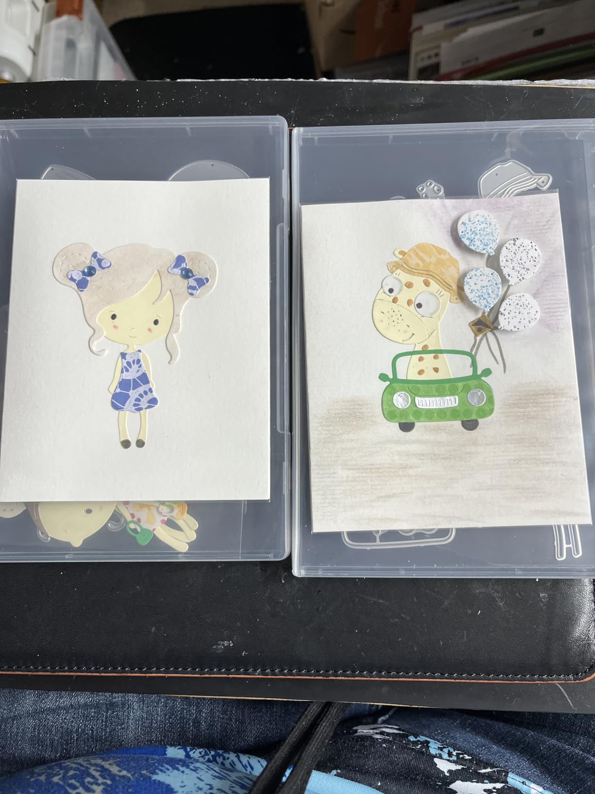(6) CheckOutStore Plastic Storage Cases with Magnet for Metal Framelits, Thinlits or Thin Craft Dies (Clear - 1/2