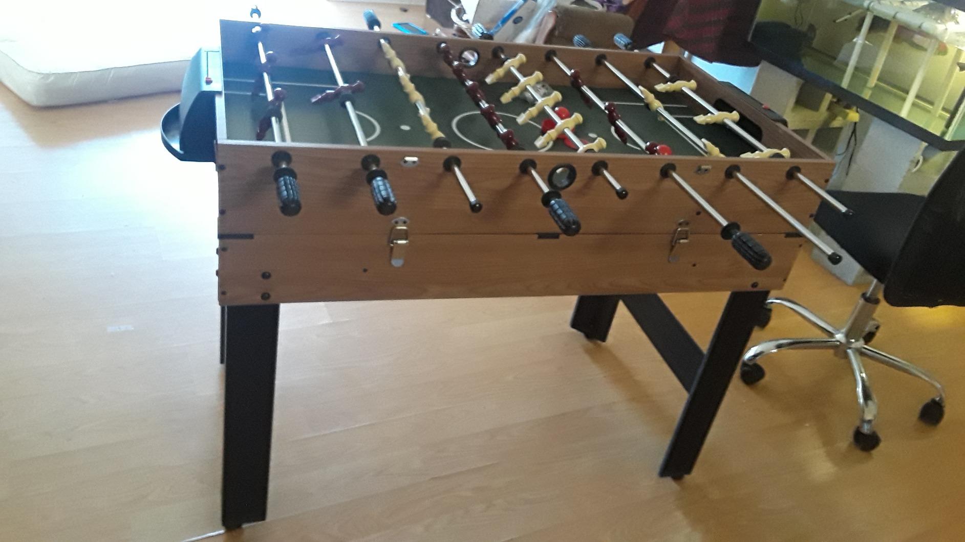 Lancaster 3 in 1 Sports Multigame, Pool Billiards, Slide Hockey, Foosball Game Table customer photo 1