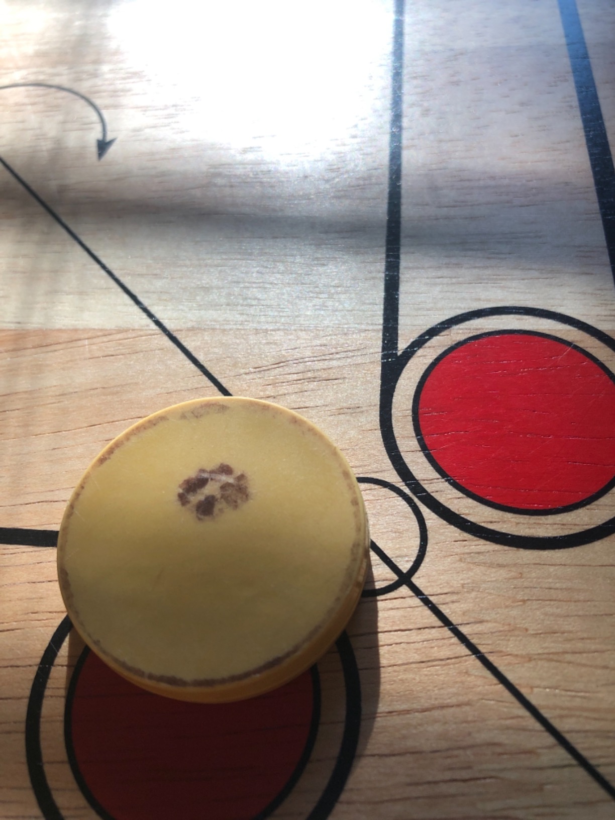 Carrom Board Game - Wooden Strike and Pocket Game Set with Group of Black and Beige Coins, 2 Red Queen Coins, Striker Coin, and Cue Sticks by Hey Play customer photo 1