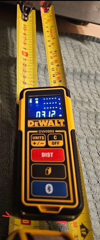 DEWALT Laser Measure Tool/Distance Meter, 100-Feet with Bluetooth (DW099S) customer photo 2