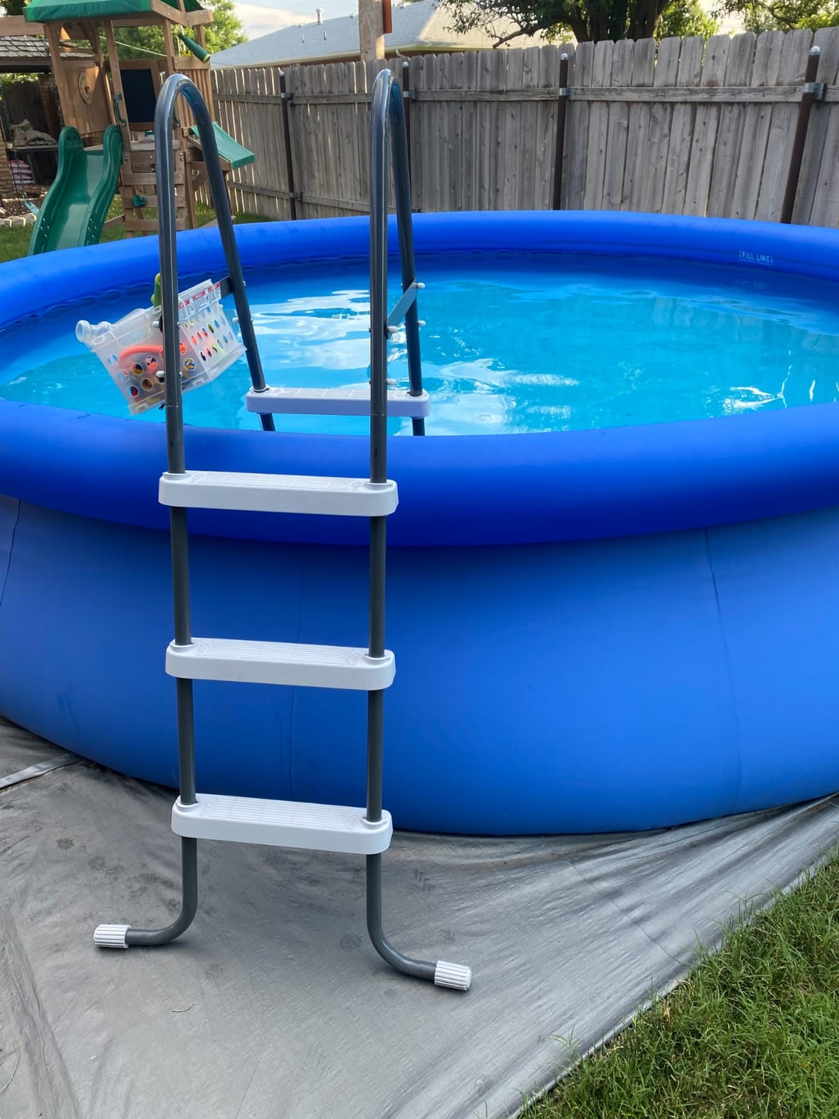 INTEX Steel Frame Pool Ladder for 42in Depth Above Ground Swimming Pools customer photo 2