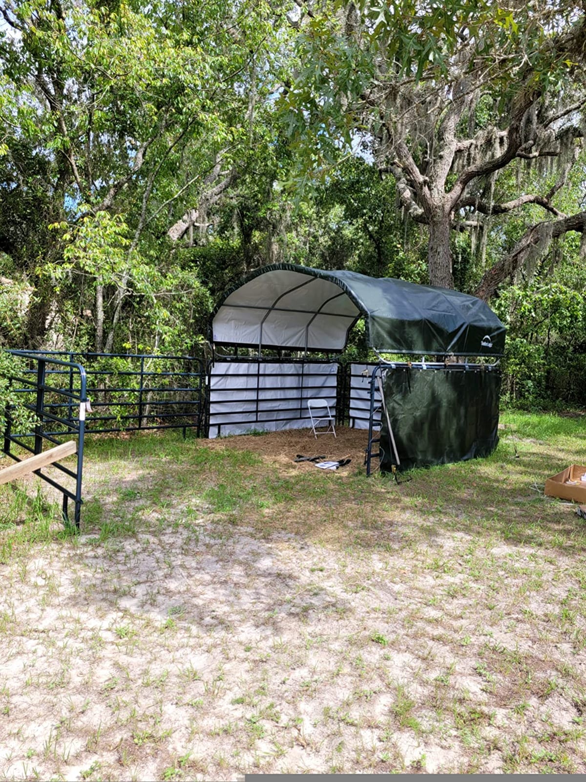 ShelterLogic 12'x12' Equine, Livestock and Agricultural Shelter Enclosure Kit (Corral Panels and Shelter Not Included) customer photo 1