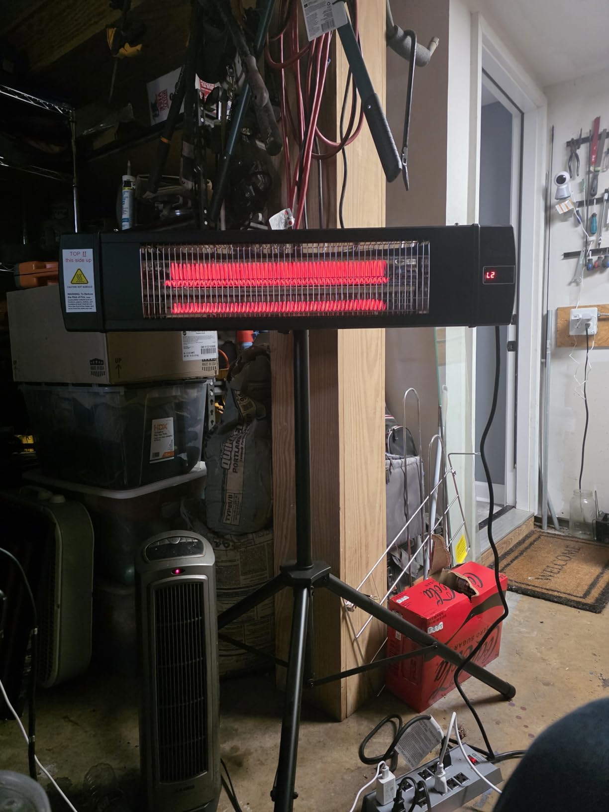 DR. INFRARED HEATER Portable Infrared Indoor and Outdoor Space Heater for Patio, Garage, Commercial & Residential With Remote Control, Without Thermostat, Black customer photo 1