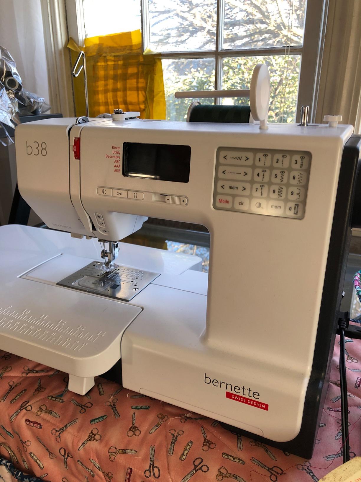 Bernette B38 Swiss Design Computerized Sewing Machine, 394 Stitches, LCD Display, Extension Table, 8 Presser Feet customer photo 2