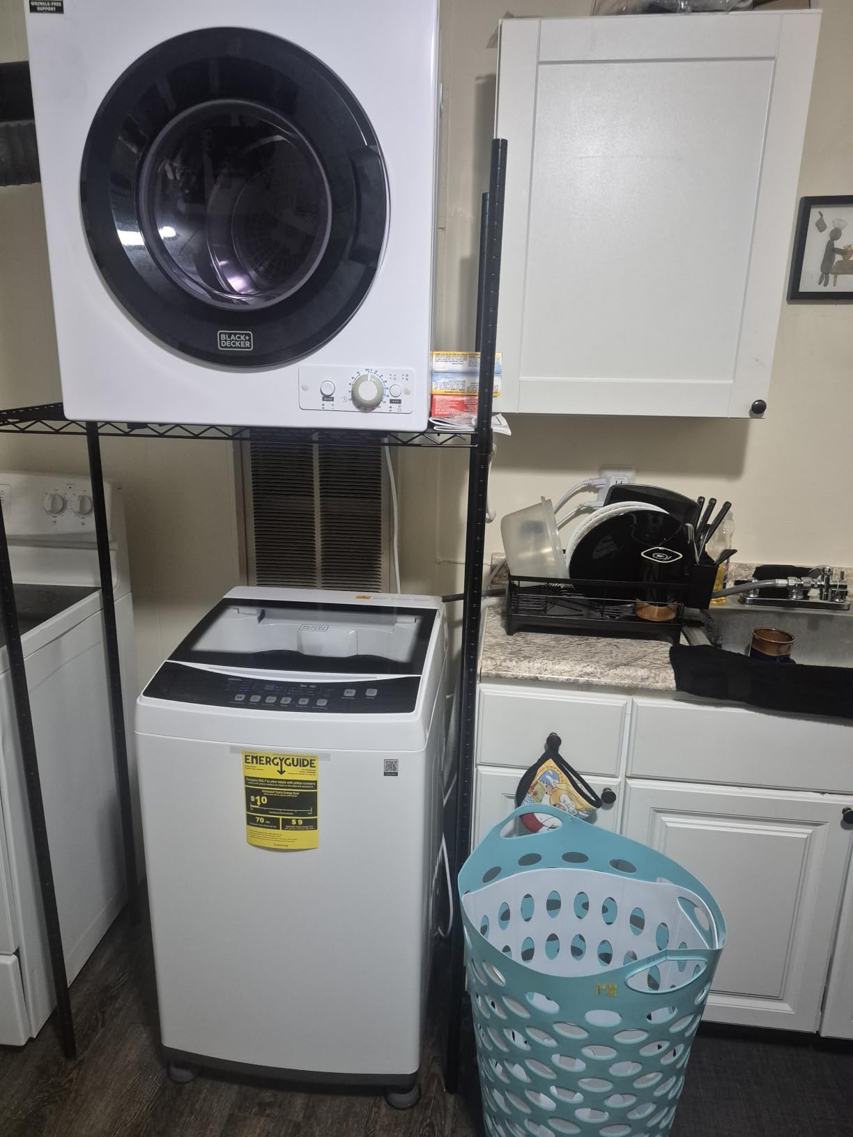 BLACK+DECKER 0.9 Cu. Ft. Portable Washer, 6.6 lb. Capacity, BPWM09W, White customer photo 2