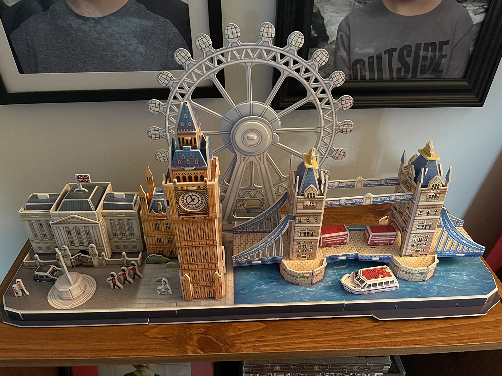 CubicFun London City Line 3D Architecture Puzzle, 107 Pieces - London City Line 3D puzzle with Big Ben, Tower Bridge, Buckingham Palace, London Eye Display Decor Gift customer photo 1