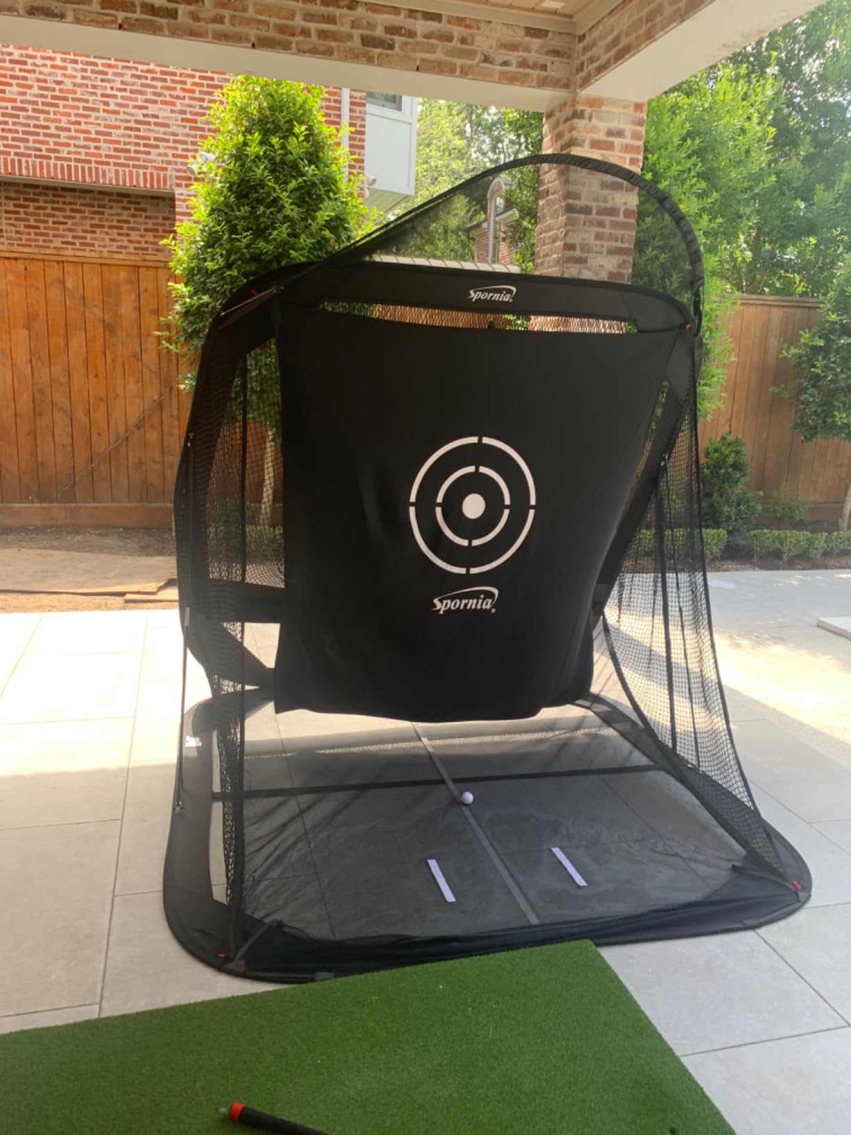 Spornia SPG-7 Golf Practice Net - Automatic Ball Return System w/Target Sheet, Two Side Barrier customer photo 2