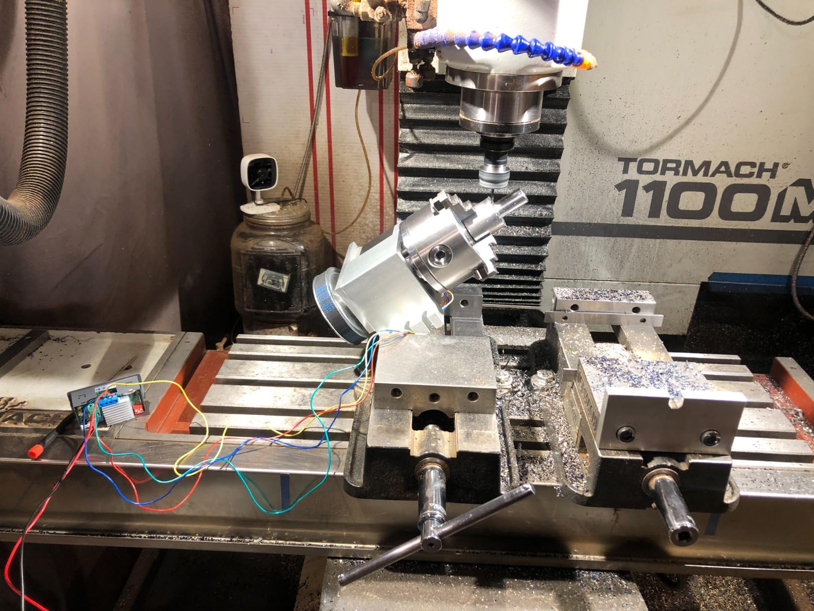 CNCTOPBAOS CNC 4th Axis Rotary Table K11-100mm 3 Jaw Chuck w/ MT2 Tailstock | Nema23 Stepper Motor, Ratio 6:1, Hollow Shaft, Rotation A-Axis Dividing Head for CNC Router Engraver Milling Machine, Lathes customer photo 2