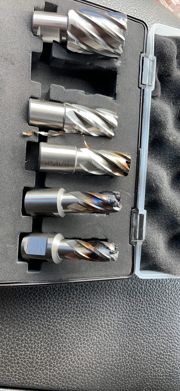 Annular Cutters Set JESTUOUS 3/4 Inch Weldon Shank 1 Cutting Depth 6pcs customer photo 2