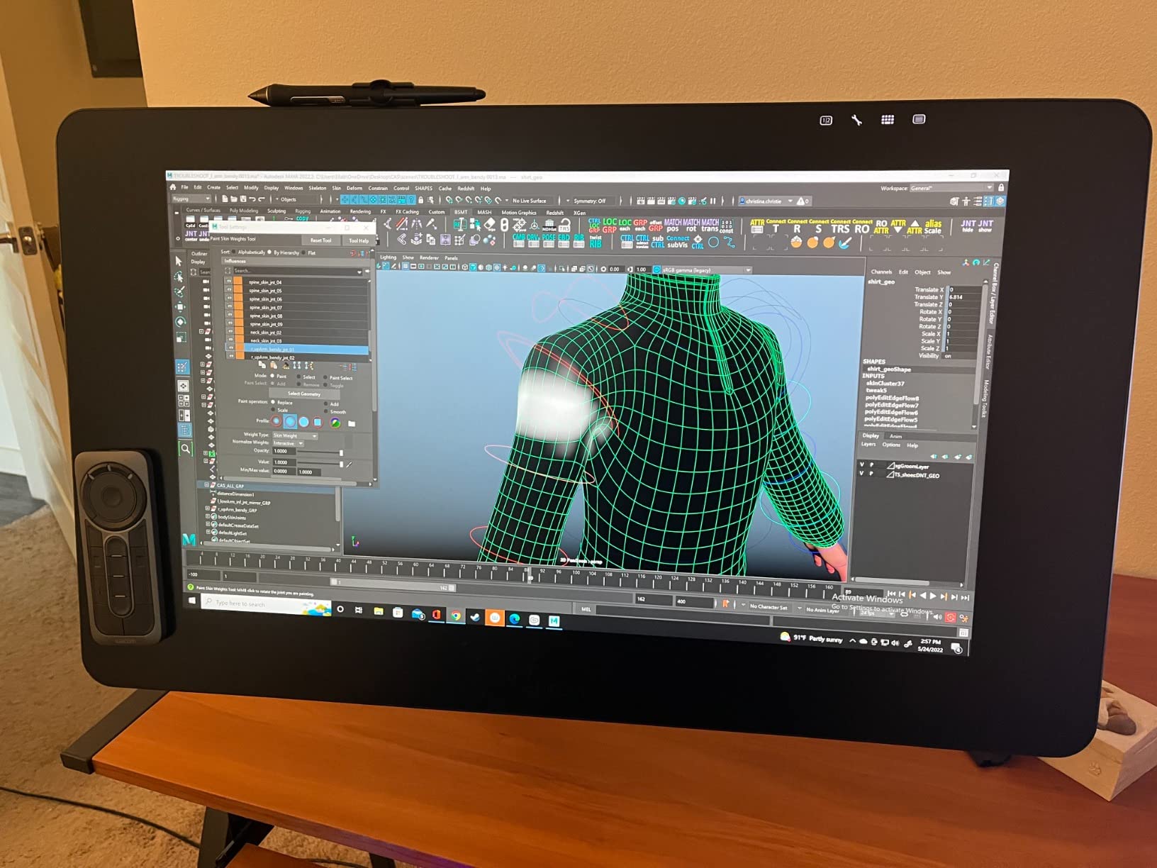 Wacom Cintiq Pro 24, Drawing Tablet with 4K Touchscreen & ProPen 2 customer photo 2