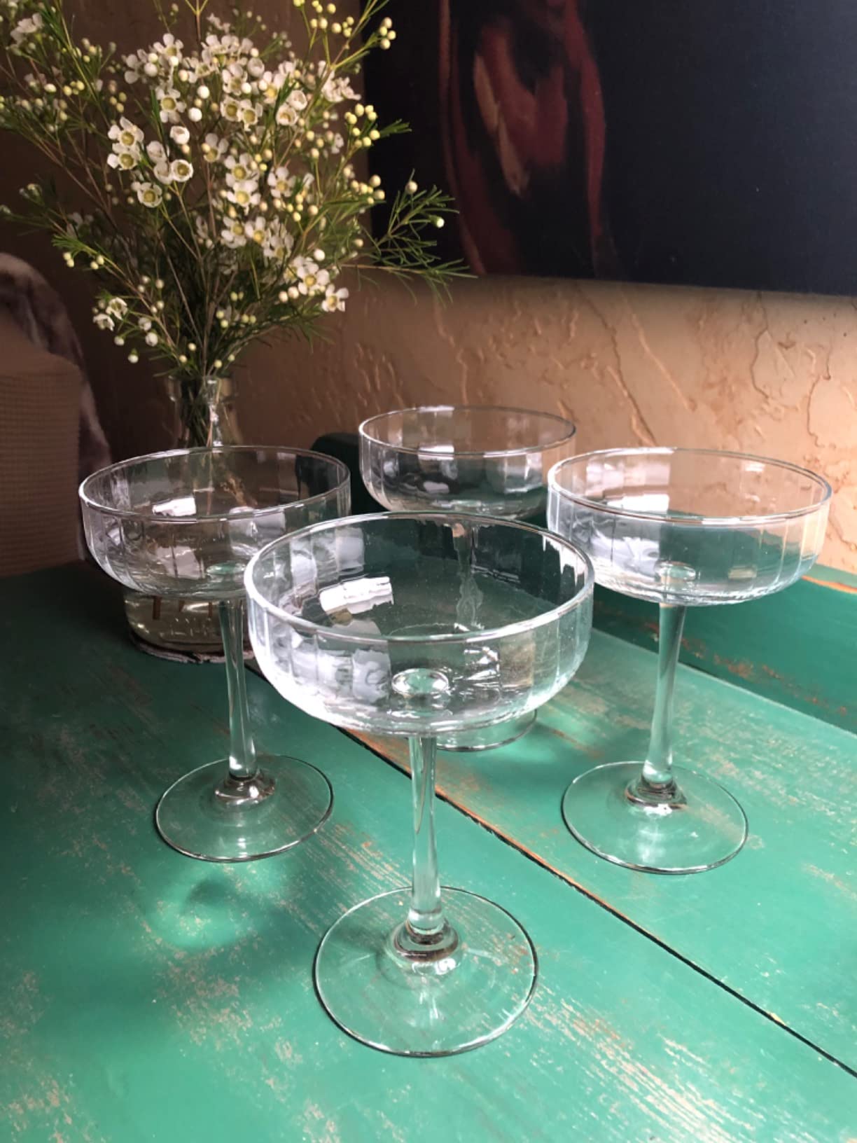 Libbey Signature Kentfield Coupe Cocktail Glasses Set of 4, Classic Tall Stemmed Glass Cup, Champagne Coupe Glasses Gift Set for Weddings, Birthdays customer photo 1