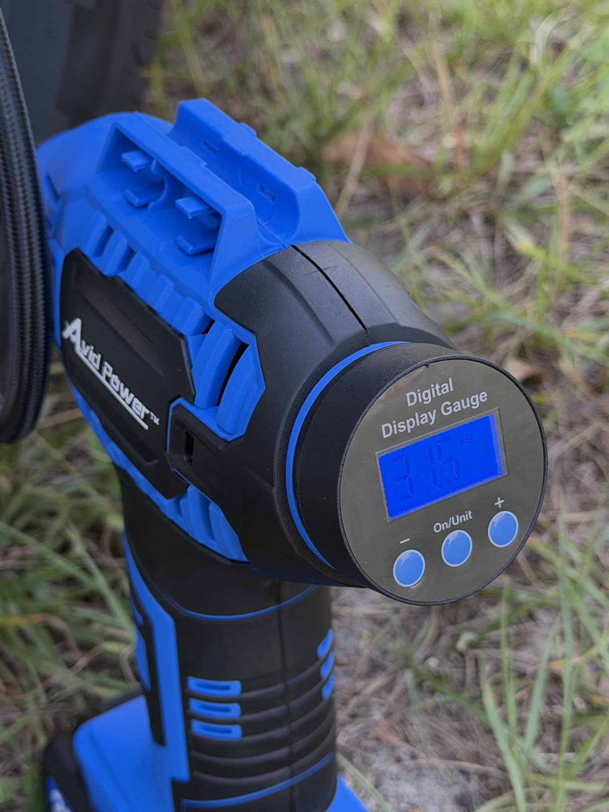 AVID POWER Cordless Tire Inflator Portable Air Compressor 20V Battery Pump | Auto Shut-Off, Rechargeable Battery & 12V DC Adapter, Digital Pressure Gauge, Fast Inflation for Car, Motorcycle, Bike, Ball customer photo 2