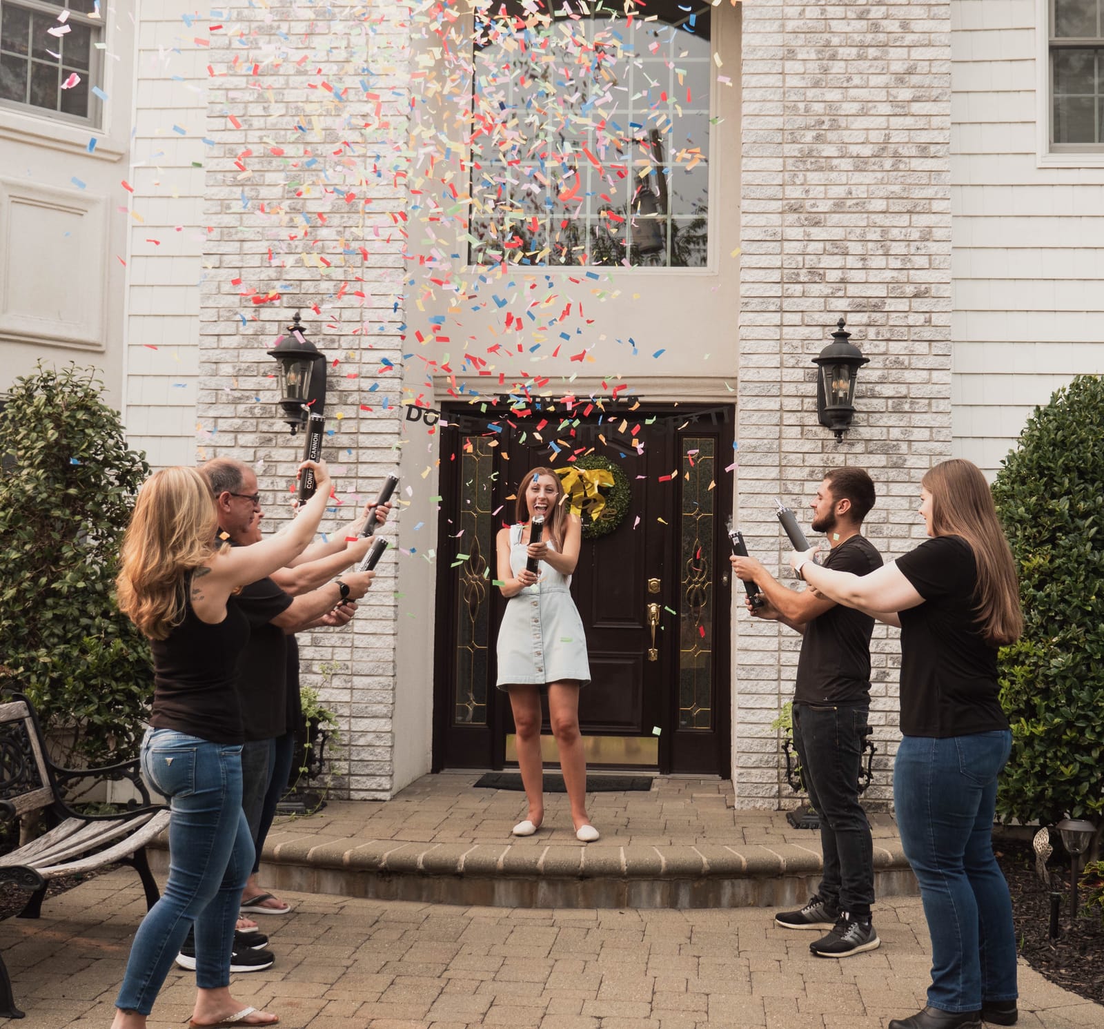 Confetti Cannons, 12 Inch, Multicolor Confetti Poppers | Wedding Celebration, Birthday Party, Pranks, Graduation, Christmas Eve and New Year Celebration customer photo 1