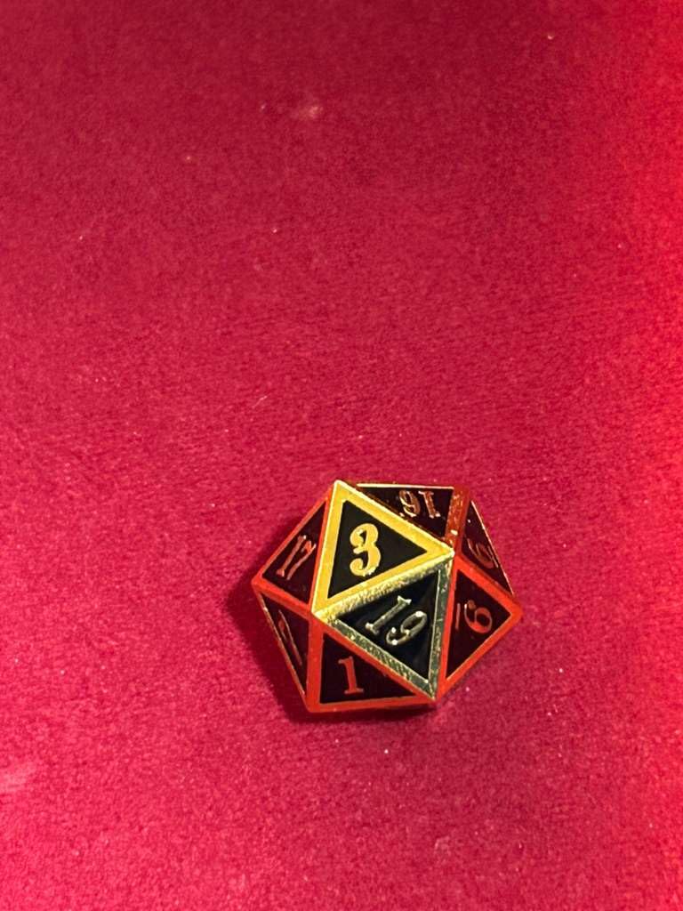 DNDND Metal Dice Set D&D, 7 die Metallic Polyhedral Dice Set with Gift Metal Box and Gold Number for DND Dungeons and Dragons Role Playing Games (Black and Gold) customer photo 2