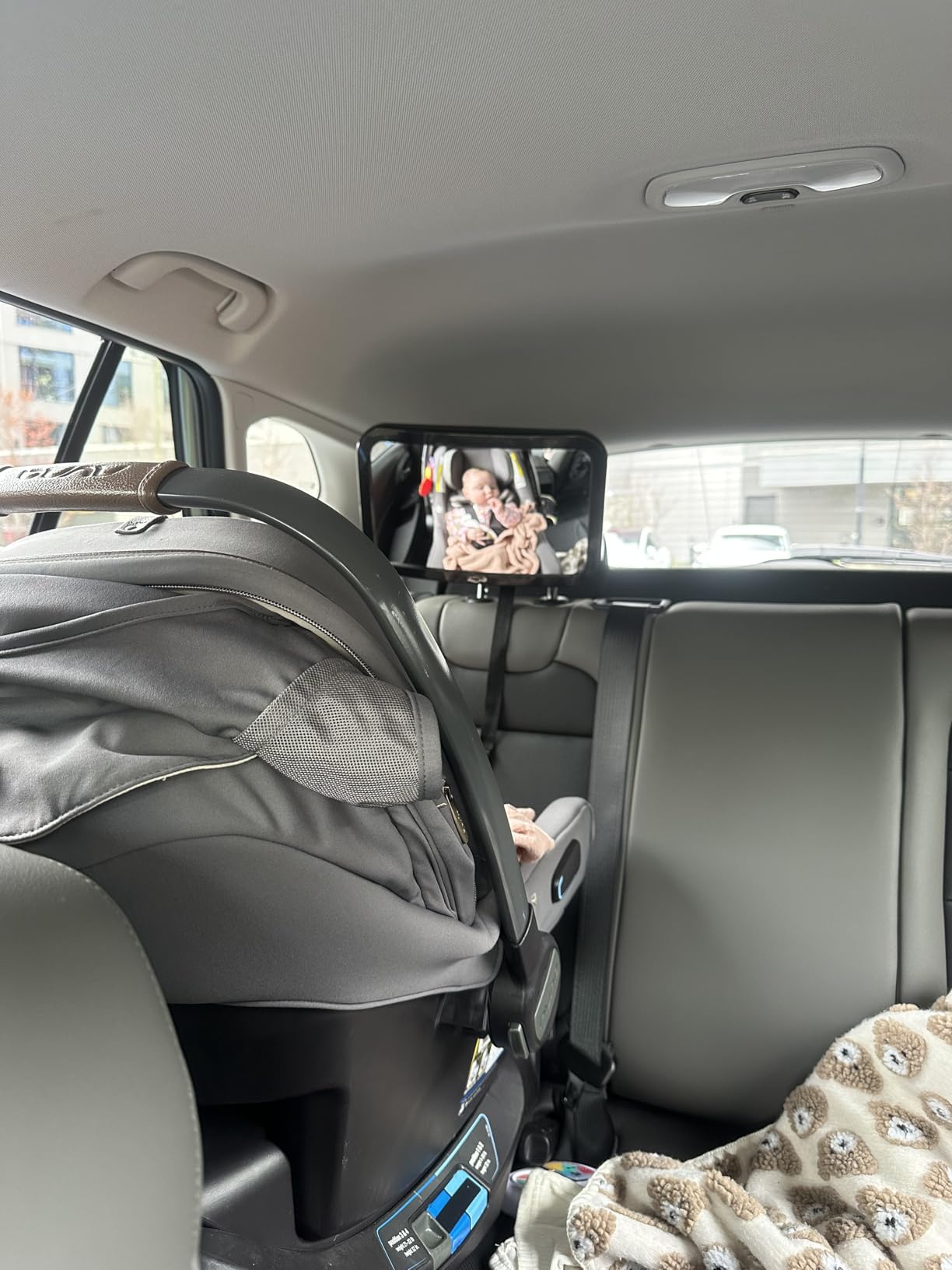 Shynerk Baby Car Mirror, Safety Car Seat Mirror for Rear Facing Infant with Wide Crystal Clear View, Shatterproof, 360° Rotation, Crash Tested and Certified customer photo 2