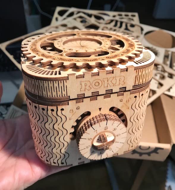 ROKR 3D Wooden Puzzle Mechanical Treasure Box Model DIY Brain Teaser Projects for Adult Age 14+ Birthday Gift Educational Toys Wooden Puzzles for Adults customer photo 2