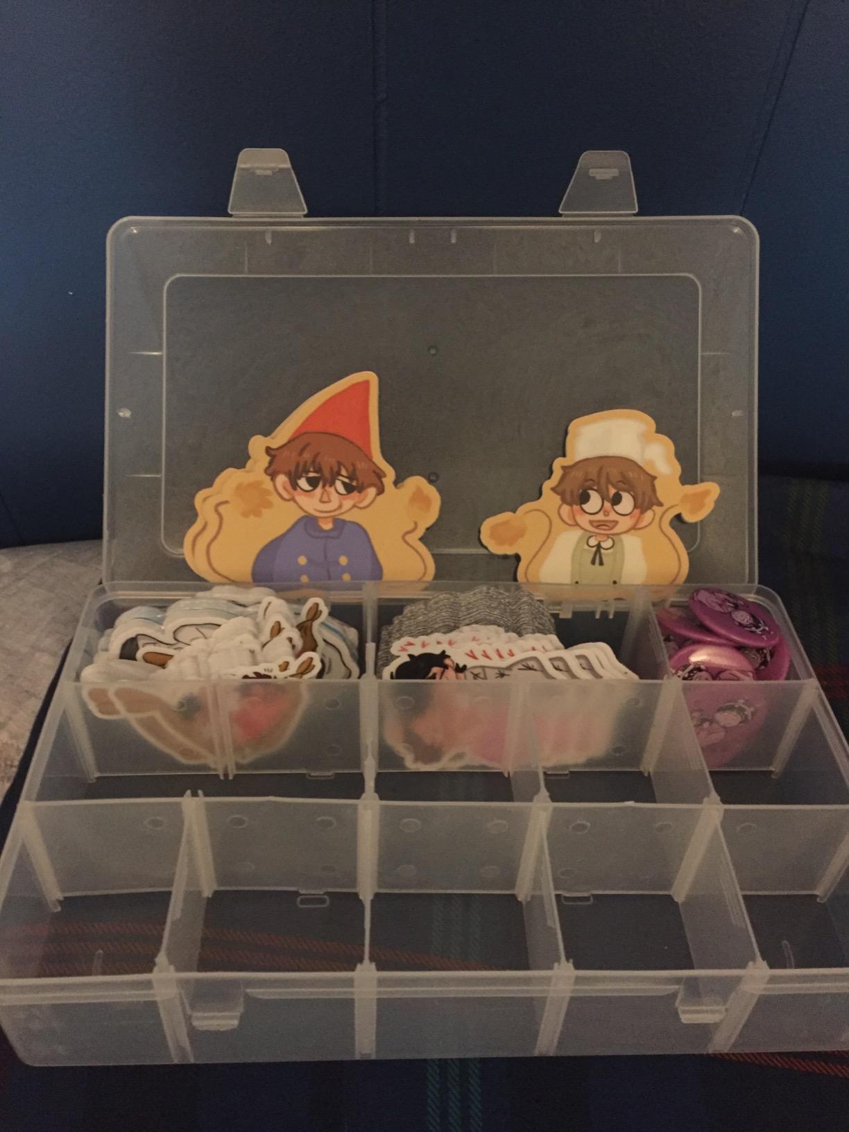 Adjustable 15-Compartment Grid Slot Plastic Storage Box - Washi Tape, Art Supplies, Sticker Organizer Case customer photo 2