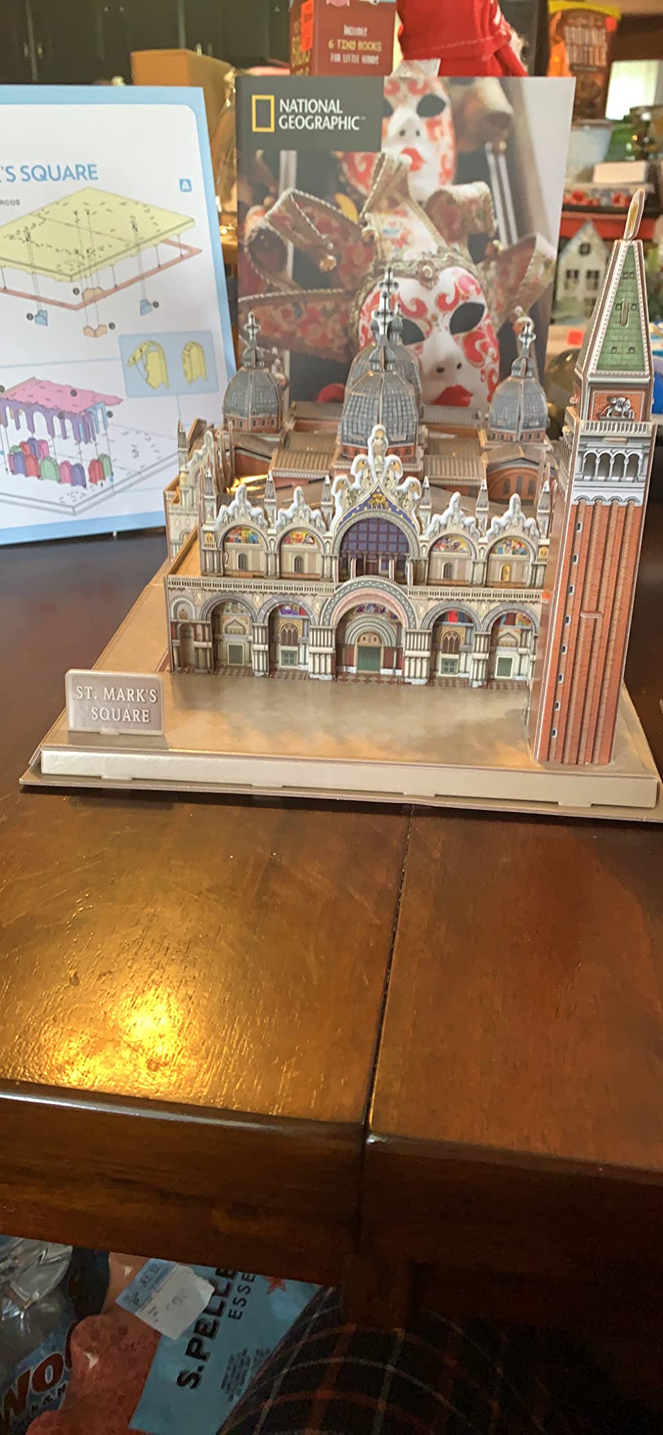 CubicFun 3D Italy Puzzles Models Architecture Kits for Adults and Kids, with National Geographic Booklet for Venice St. Mark's Square customer photo 2