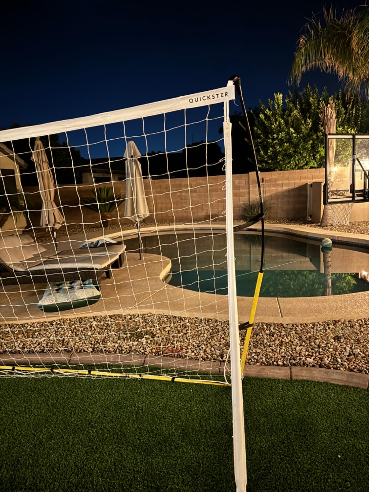 SKLZ Quickster Soccer Goal - Portable Goal for Backyard & Field - Durable Tension-Tite Frame & Heavy Gauge 2-Ply Net - Adjustable Click-Lock Poles, Metal Stakes - Carrying Case with Handle customer photo 1