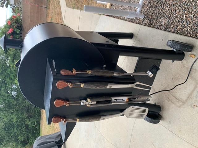 Grillaholics Premium BBQ Grill Tools - The Ultimate Grilling Gift for Dad - Luxury 4-Piece Barbecue Utensils Grill Set with Wooden Gift Box | Father's Day Gift | Includes Spatula, Tongs, Meat Fork, & Silicone Baster customer photo 2