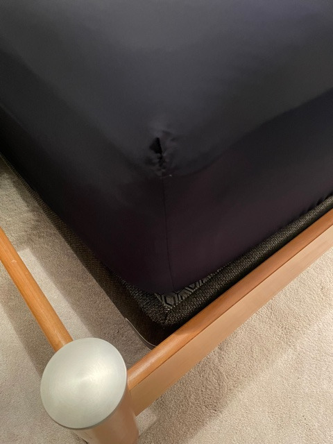 Pure Bamboo King Sheets, Genuine 100% Organic Viscose Derived from Bamboo Bed Sheet Set, Luxuriously Soft & Cooling, Double Stitching, 2 Year Quality Promise (King, Sterling Blue) customer photo 1