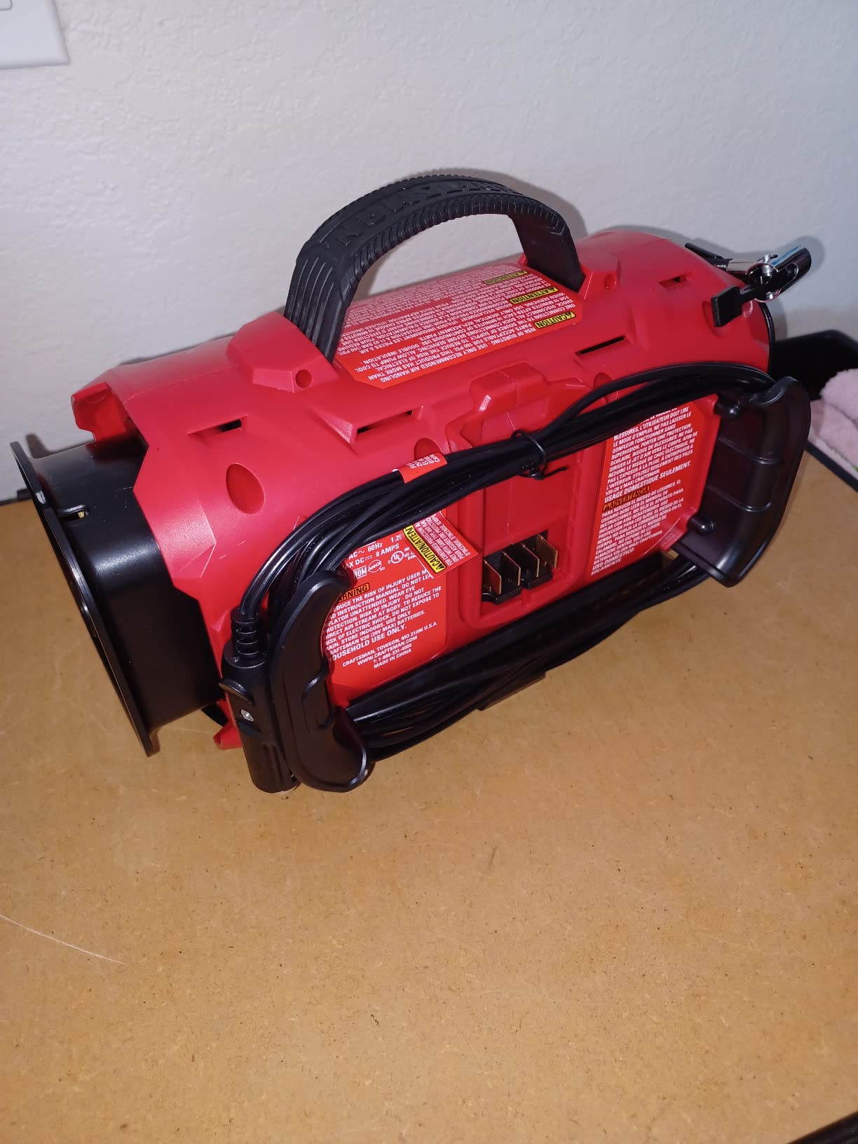 CRAFTSMAN V20 Tire Inflator Portable Air Compressor, Car Air Pump, 3 Modes Tire Pump: Cordless, 120V Corded, and 12V Car Adapter, Battery Sold Separately (CMCE520B) customer photo 1