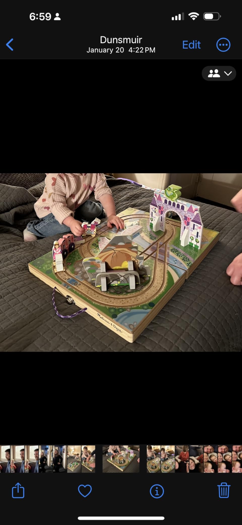 Melissa & Doug Take-Along Railroad Tabletop Playset with Wooden Train Toys, Animals & Scenery Play Pieces, Preschool Learning Toys for Girls & Boys 3+ - FSC Certified customer photo 2