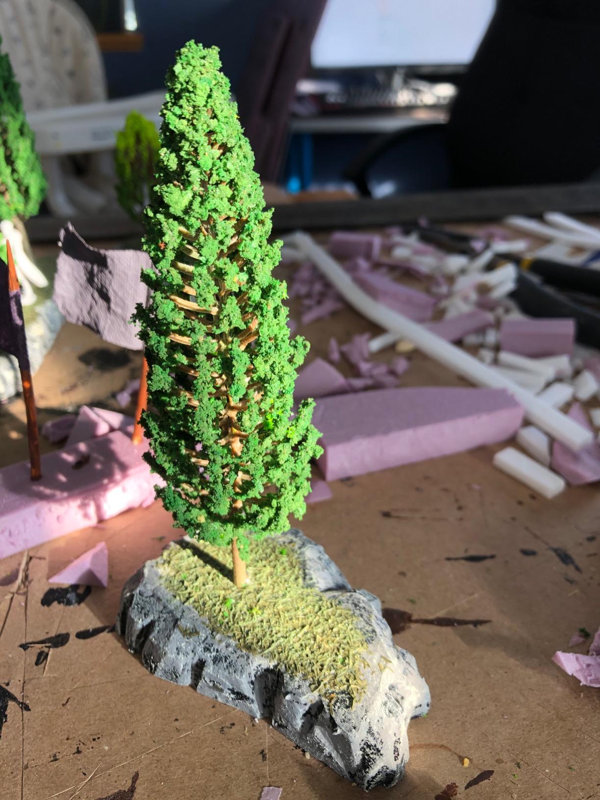 36 Pieces 1.36-6 inch Mixed Model Trees Train Scenery Architecture Tree Fake Trees for DIY Crafts, Building Model, Scenery Landscape Natural Green customer photo 2