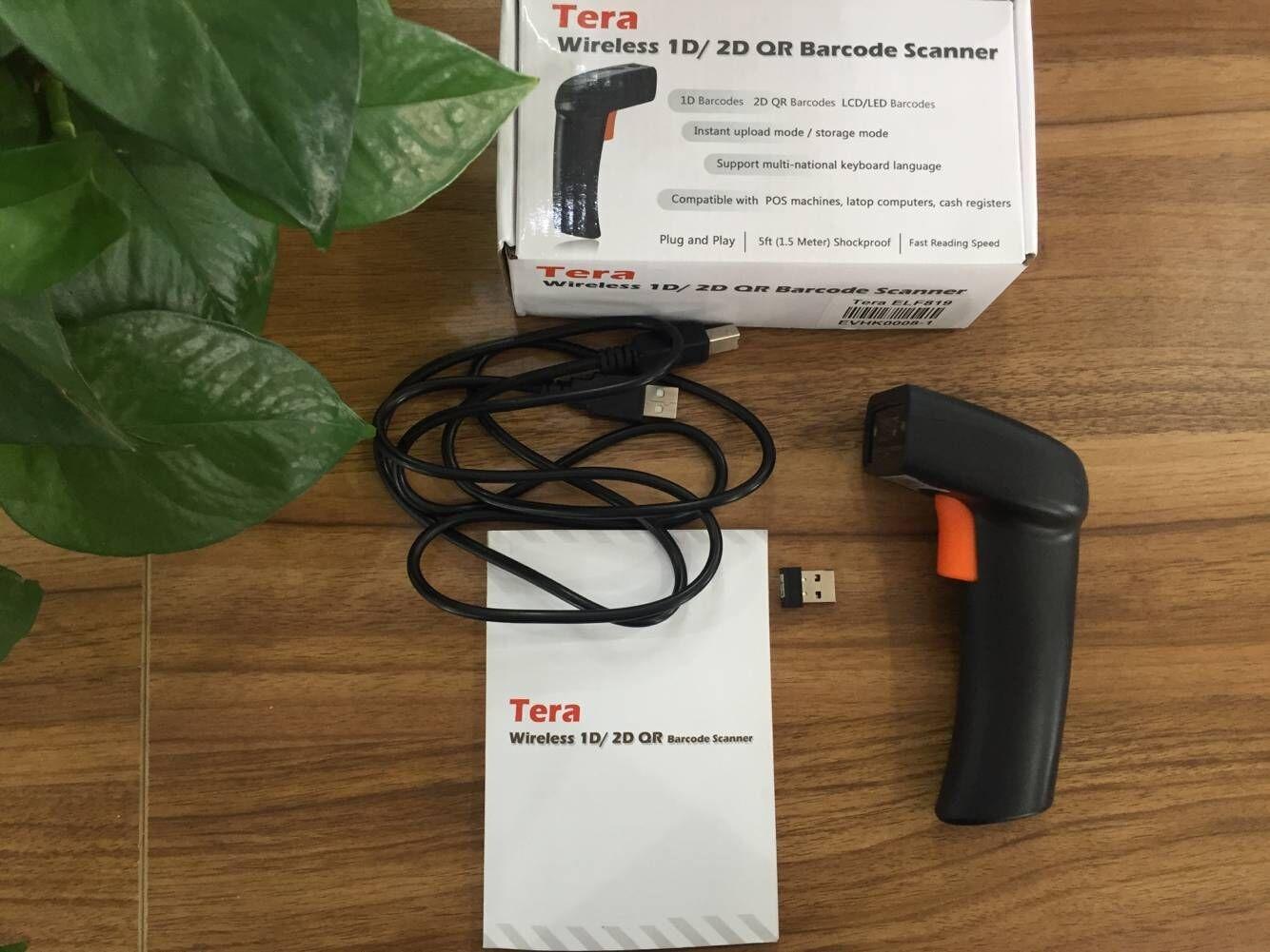 Tera Barcode Scanner with Battery Indicator: 2D Wireless, D5100 Orange | USB Wired, 2.4G Wireless, 2200mAh Battery, 1D 2D QR Scanning, IP54 Protection, Retail Checkout Warehouse School PC Phone customer photo 2