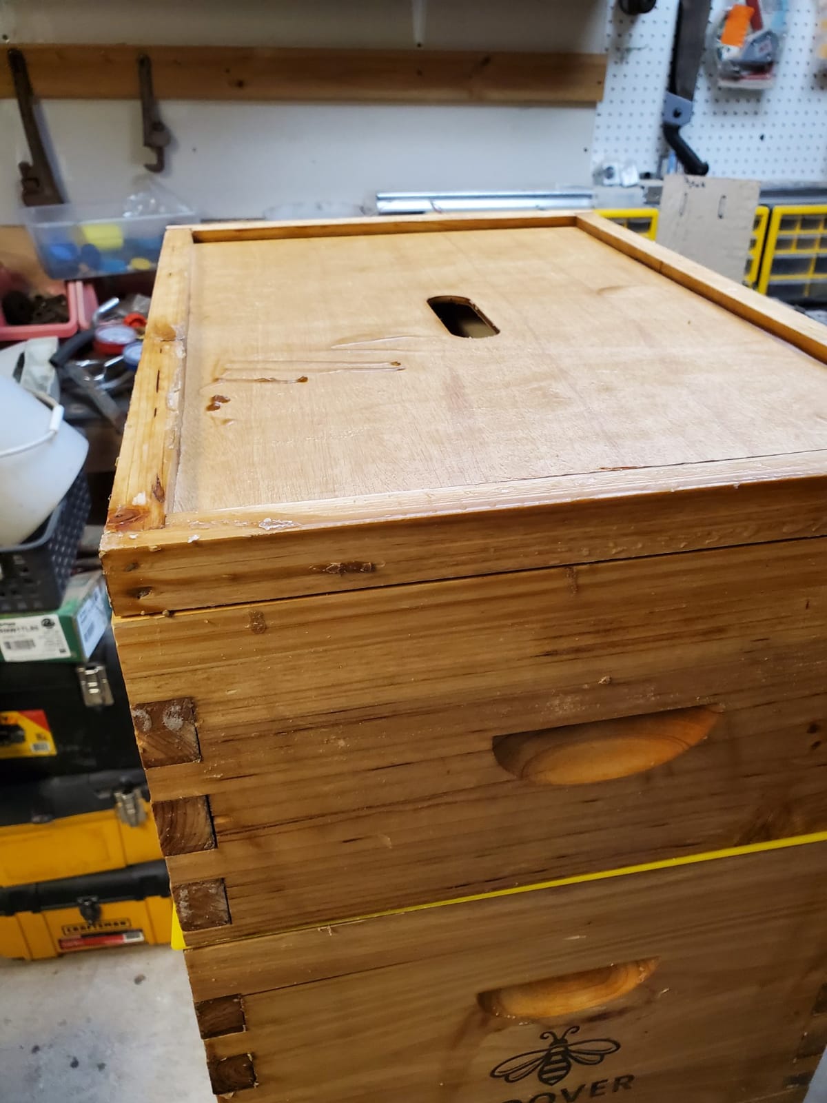 Complete 8-Frame Beehive Kit - Wax-Coated Fir Wood, Includes 2 Deep Brood Boxes, 1 Medium Super, Langstroth Frames & CellTech Foundations - Durable, Weather-Resistant Beekeeping Supplies customer photo 2