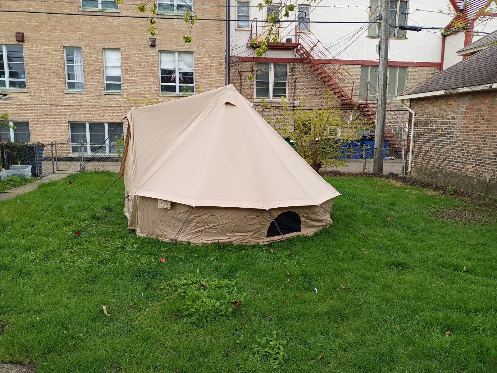 WHITEDUCK Regatta Canvas Bell Tent Water Repellent - w/StoveJack, Waterproof, 4 Season Luxury Camping and Glamping Yurt Tent Outdoor customer photo 1