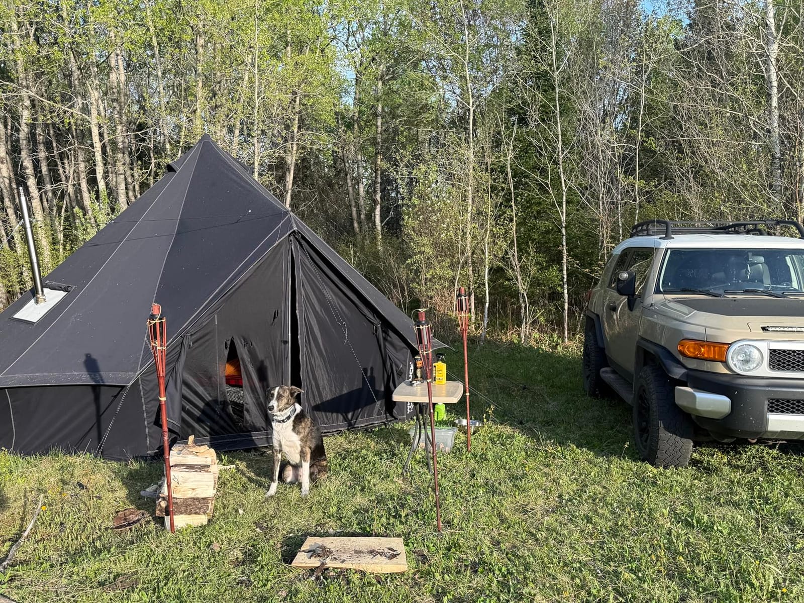 WHITEDUCK Regatta Canvas Bell Tent Water Repellent - w/StoveJack, Waterproof, 4 Season Luxury Camping and Glamping Yurt Tent Outdoor customer photo 2
