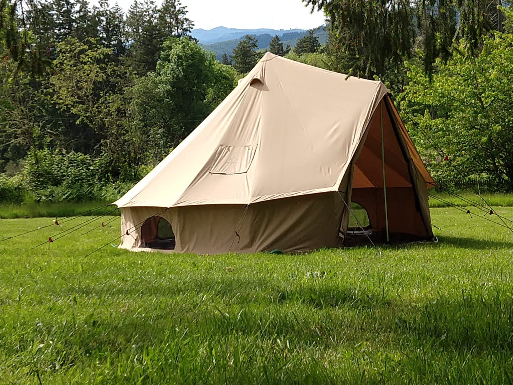 WHITEDUCK Regatta Canvas Bell Tent Water Repellent - w/StoveJack, Waterproof, 4 Season Luxury Camping and Glamping Yurt Tent Outdoor customer photo 2
