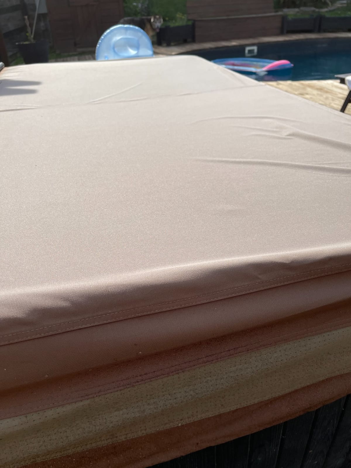 DUCKCOVERS® Ultimate Water-Resistant 86 Inch Square Hot Tub Cover Cap, Outdoor Spa Cover customer photo 2