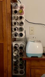 ArtBin 6864AS Vinyl Storage Rack, Stores 12 Vinyl Rolls, White | Holds Up to 12 Vinyl Rolls, Keeps Craft Vinyl Organized, Compact Rack, Durable, White customer photo 1