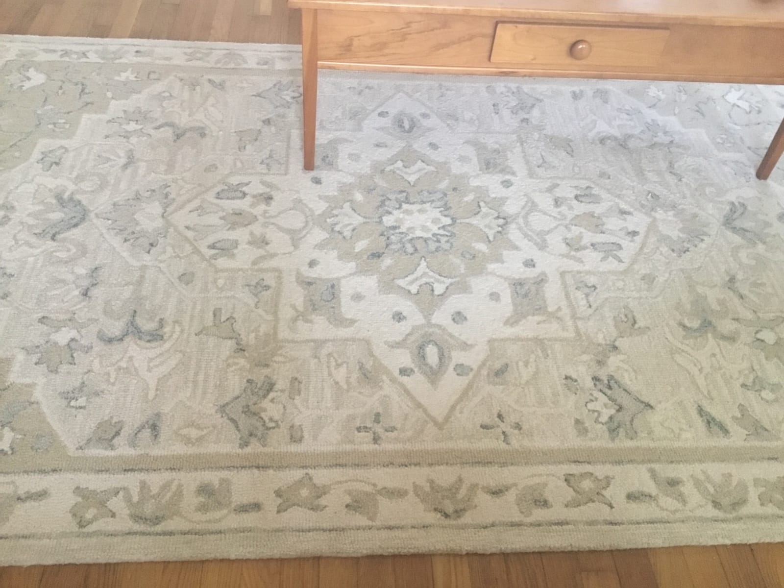 SAFAVIEH Micro-Loop Collection Area Rug - 9' x 12', Light Grey & Ivory, Handmade Medallion Wool, Ideal for High Traffic Areas in Living Room, Bedroom (MLP505F) customer photo 1