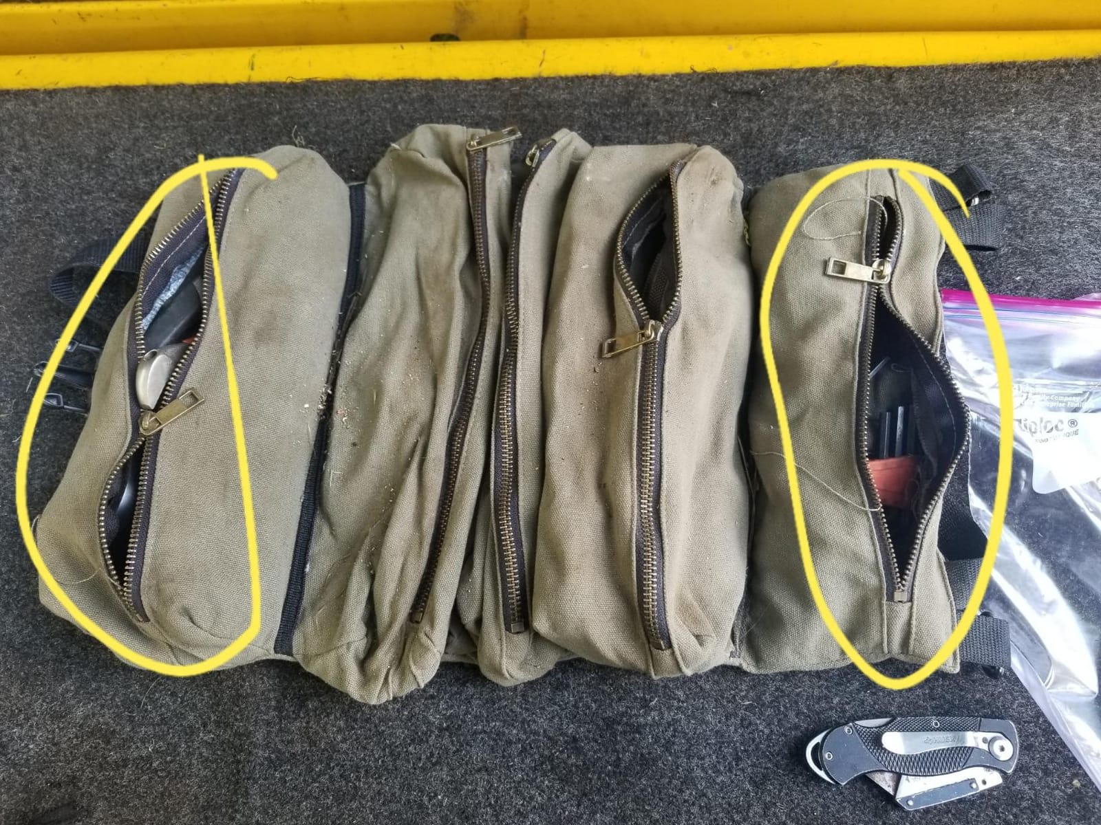 Roll Up Tool Bag Organizer, Tool Roll Up Bag, Tool Box Organization, Gift | Rollup Tools Bags for Mechanic & Electrician, Tool Pouches & Multiple Pockets, Car First Aid Tool Bag Roll Up, Motorcycle Tool Roll customer photo 2
