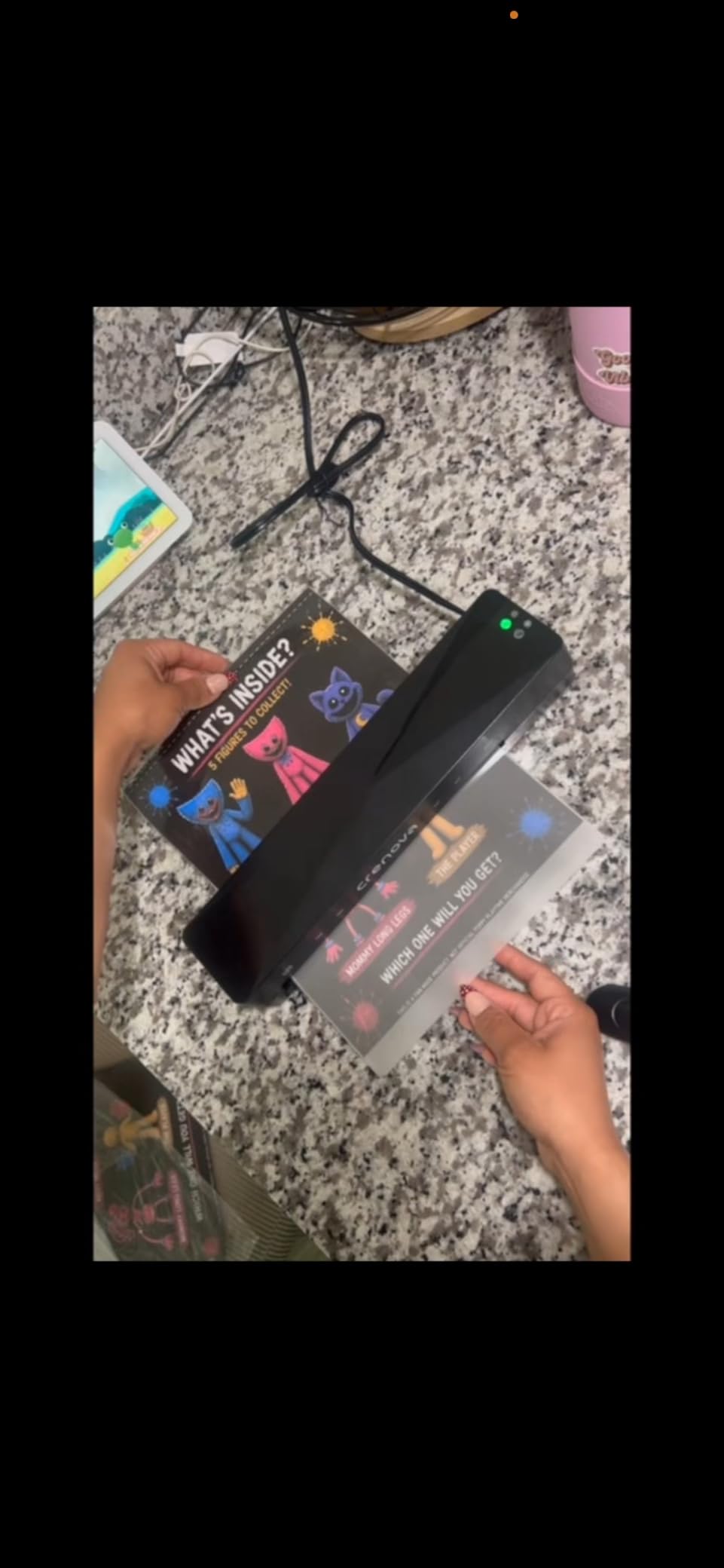 Crenova Laminator Machine with 10 Laminating Sheets, A4 Laminating Machine customer photo 2