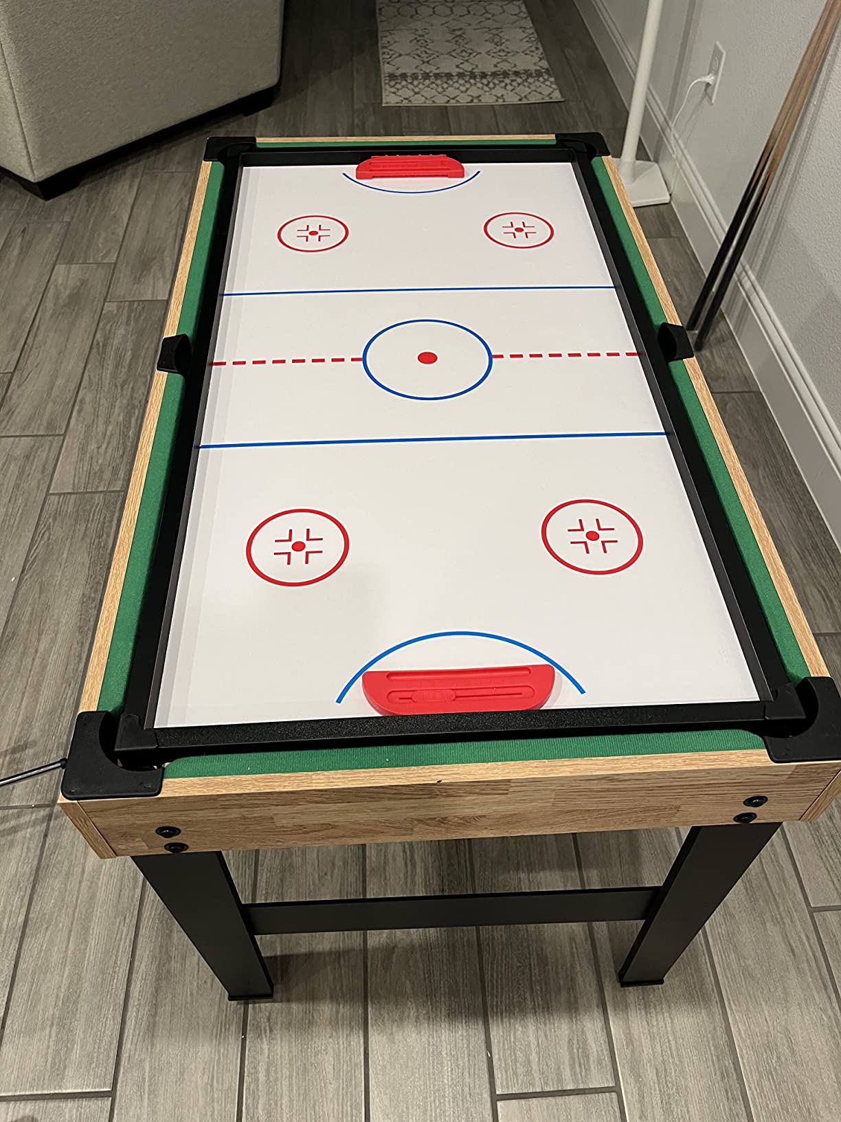 Best Choice Products 2x4ft Combo Game Table Set for Home, Game Room, Friends & Family w/Hockey, Foosball, Pool, Shuffleboard, Ping Pong, Chess, Checkers, Bowling, and Backgammon customer photo 1