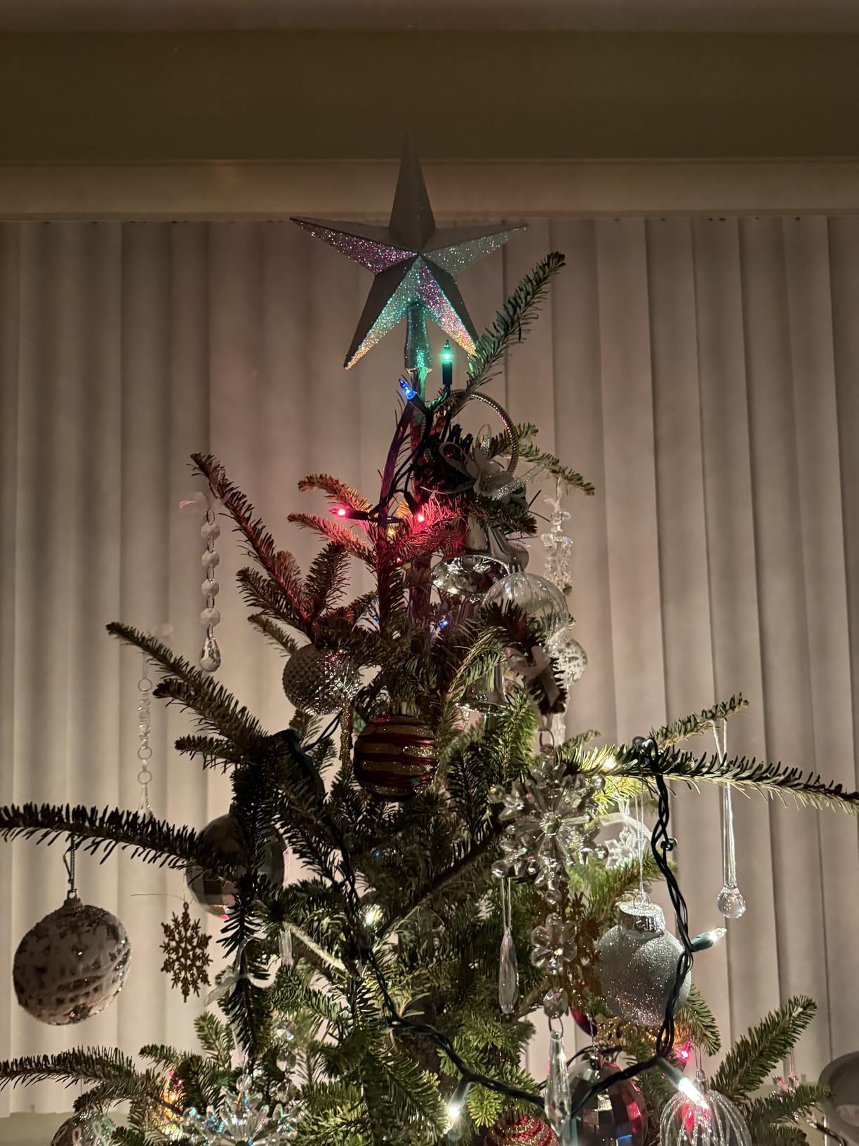 Ornativity Glitter Star Tree Topper - Christmas Gold Decorative Holiday Bethlehem Star Ornament customer photo 1