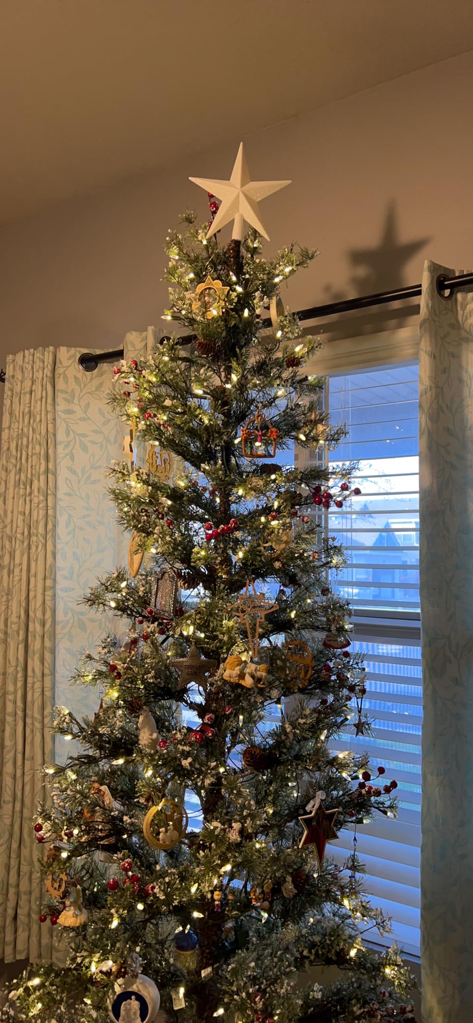 Ornativity Glitter Star Tree Topper - Christmas Gold Decorative Holiday Bethlehem Star Ornament customer photo 2