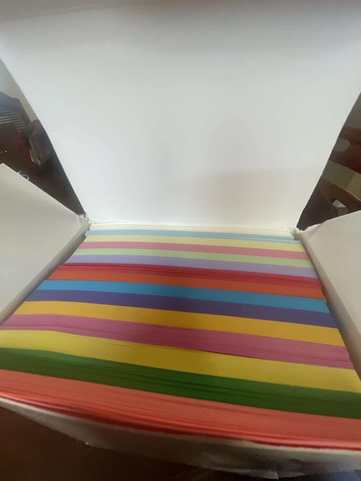 Home Pro Shop Origami Paper - 1100 Sheets | Double Sided 6x6 inches Origami Squares for Kids, 15 Vibrant Colors, Easy Fold Paper for Arts & Crafts customer photo 1