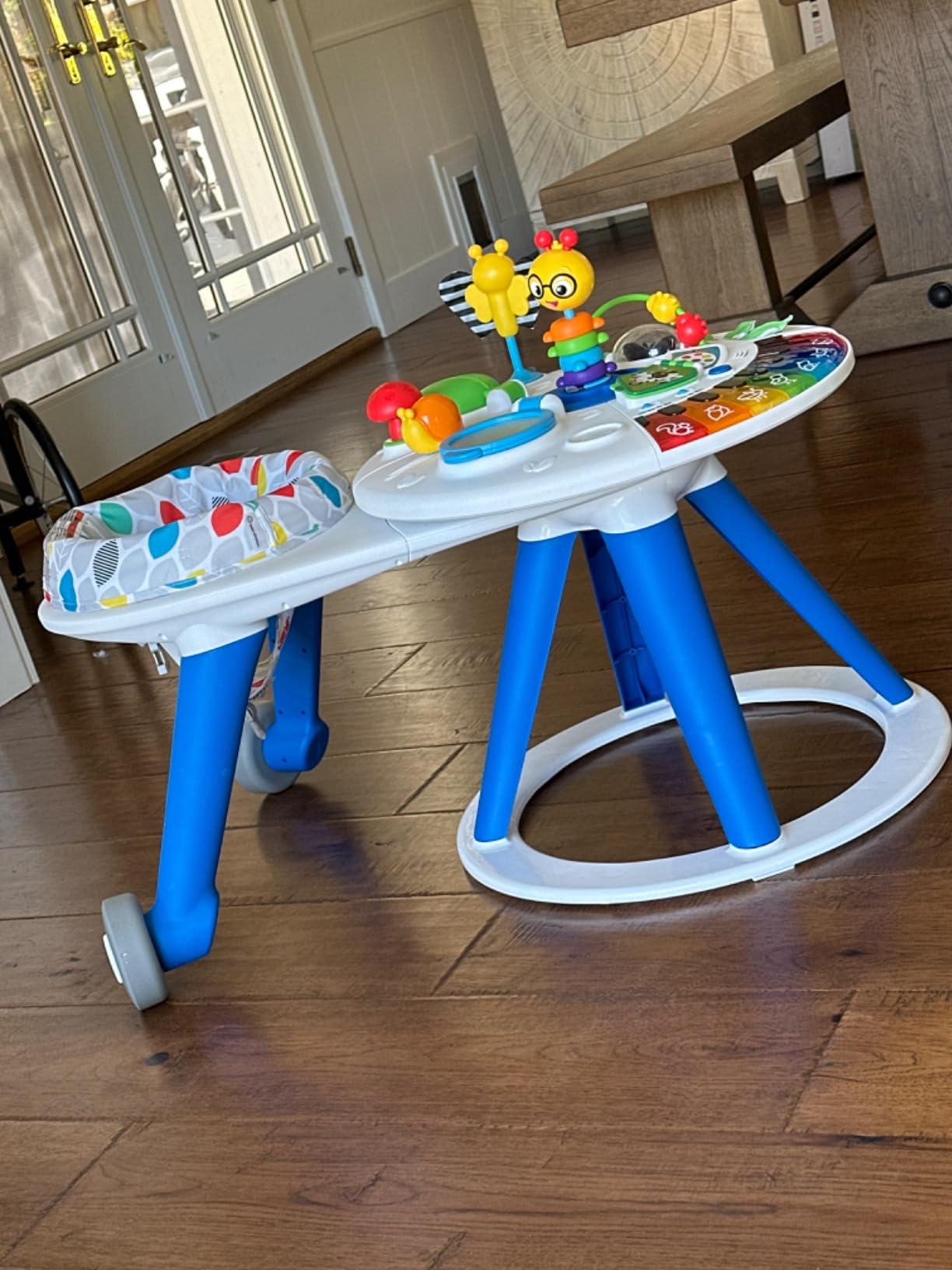 Baby Einstein 4-in-1 Activity Center & Walker with Piano, Age 6M+ | 4 ways to grow: walker, discovery table, art table & floor play customer photo 2