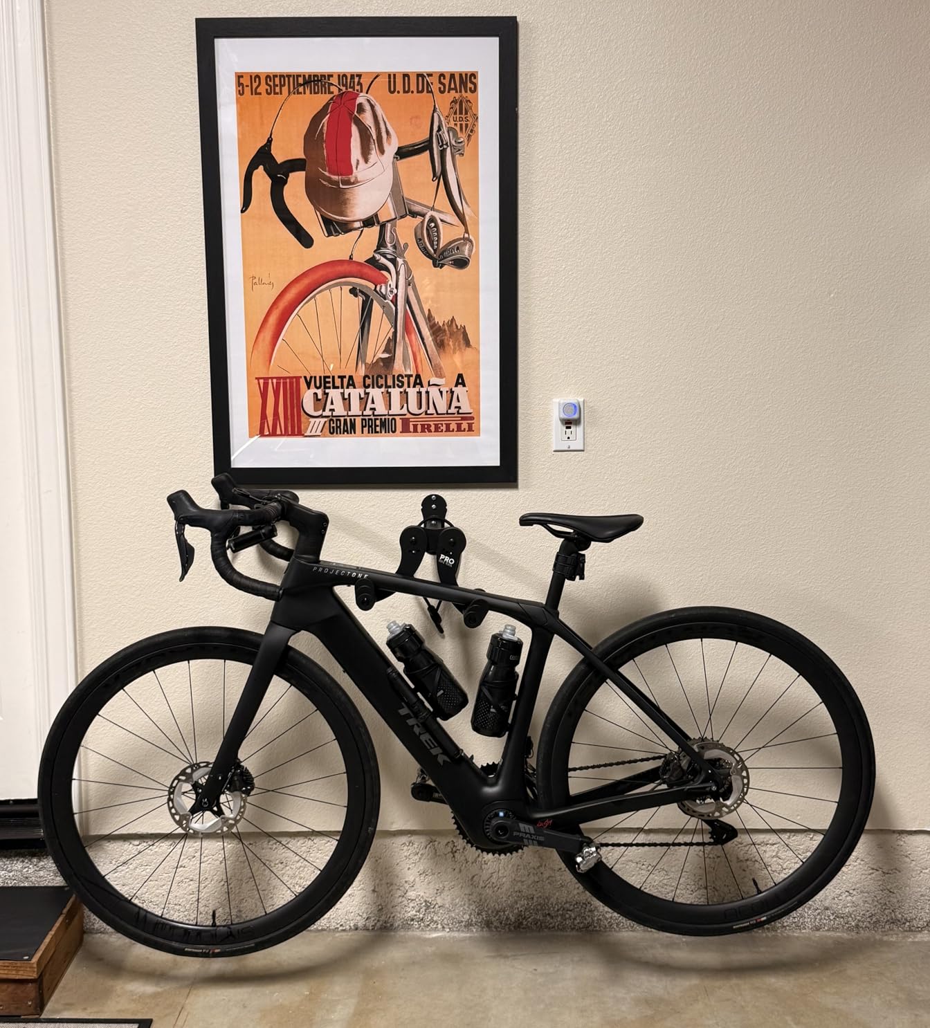 PRO BIKE TOOL Bike Rack for Garage Wall Mount - Horizontal Bike Storage | Fits Road, Mountain & Hybrid Bikes, Adjustable Arms, Rubber Cradles, Space-Saving Design customer photo 2