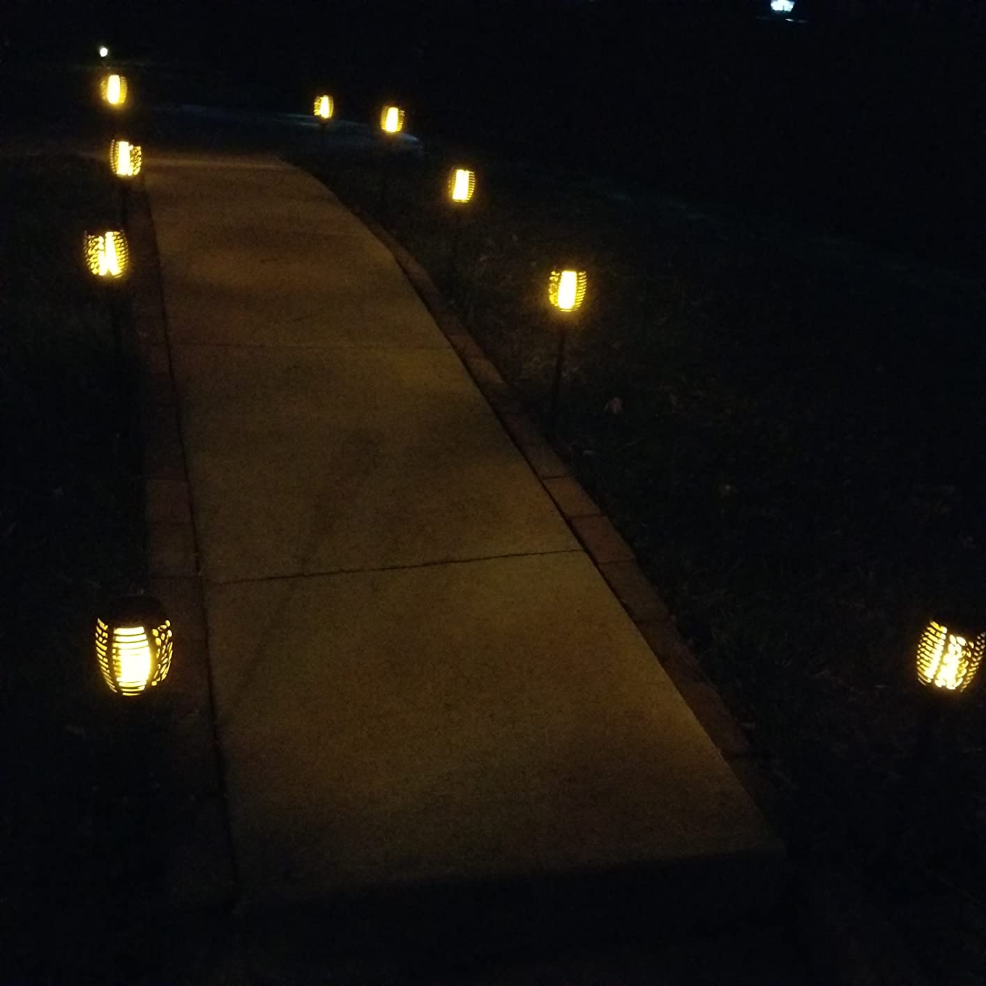 TomCare Solar Lights Outdoor 99 LED Higher & Larger Flickering Flame Solar Torch Lights 43
