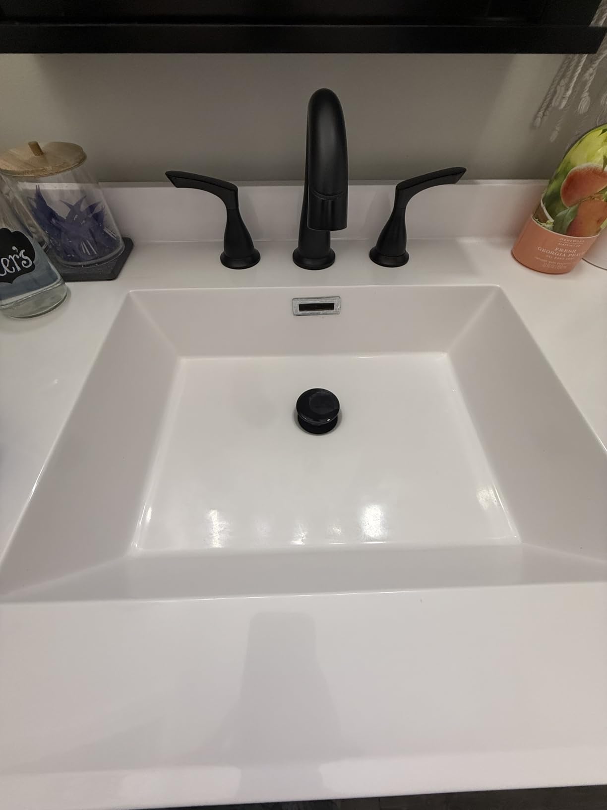 Delta Broadmoor Brushed Nickel Bathroom Faucet with Sprayer, 8 Inch 3 Hole Widespread Bathroom Sink Faucet with Pull Out Sprayer, Push-Pop Drain, SpotShield Stainless 35765LF-SPPD customer photo 2